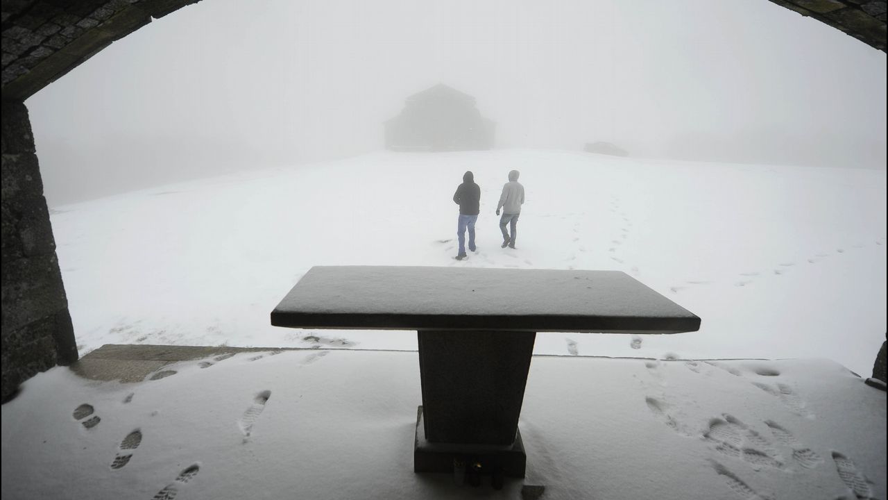 Nieve en Rodeiro Monte Faro