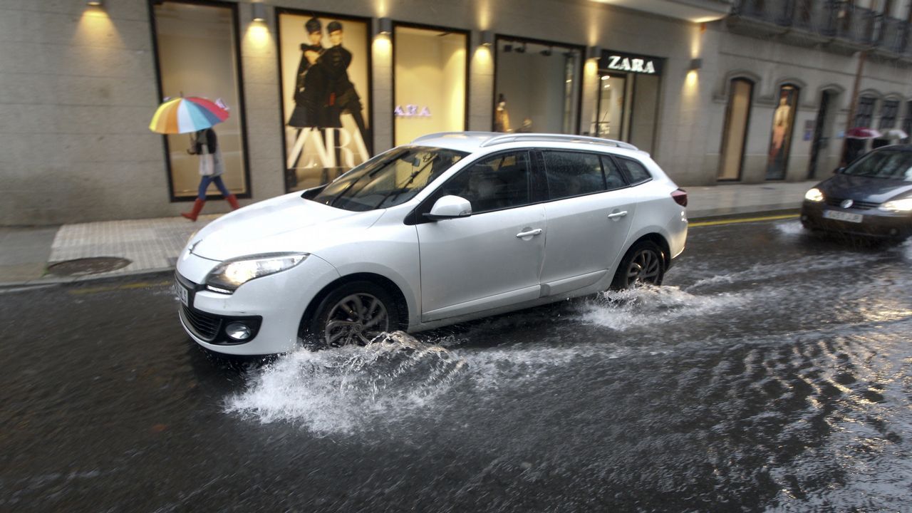 .El temporal en Vilagarcía
