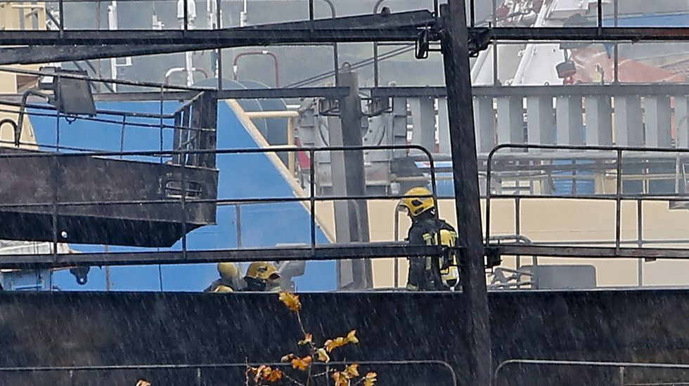 Incendio en los astilleros de Placeres
