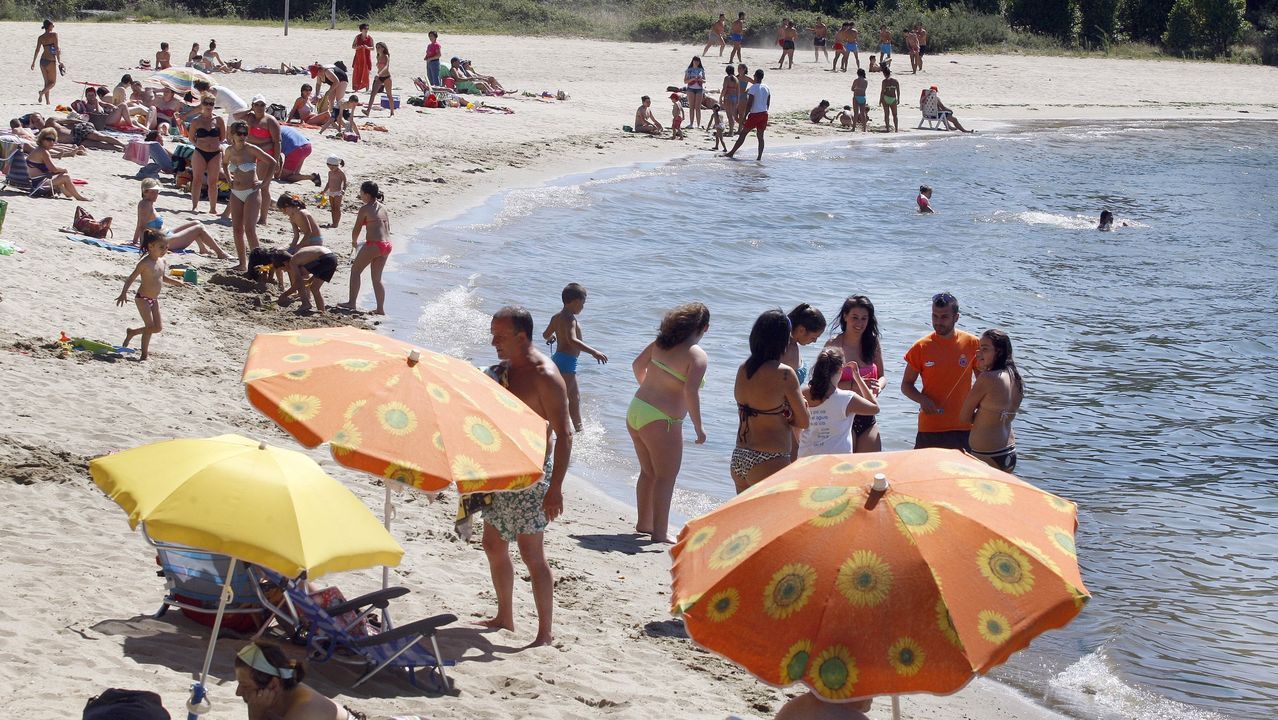 Playa de O Campanario en Vilagarcía