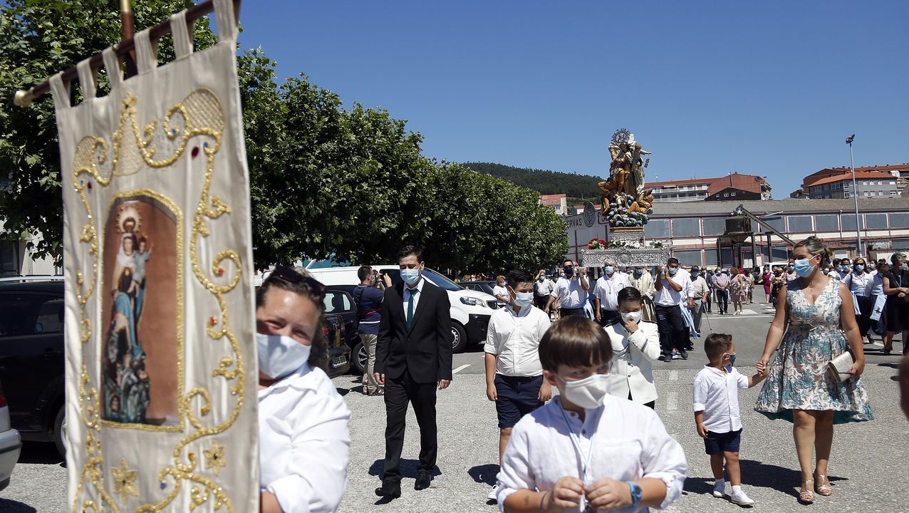 Procesión del Carmen en Lampón 2020