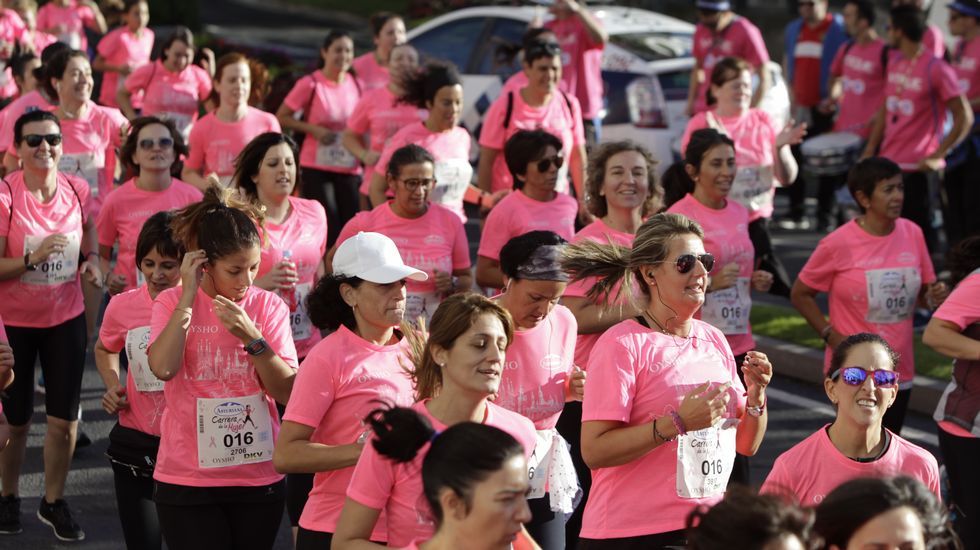 La boxeadora Marta Brañas, participante en la carrera de la mujer