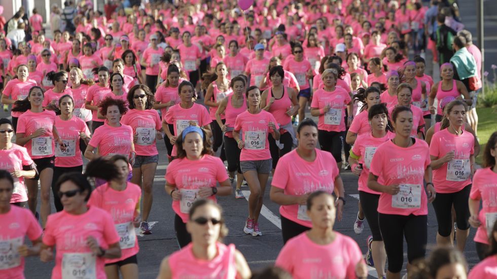 La boxeadora Marta Brañas, participante en la carrera de la mujer