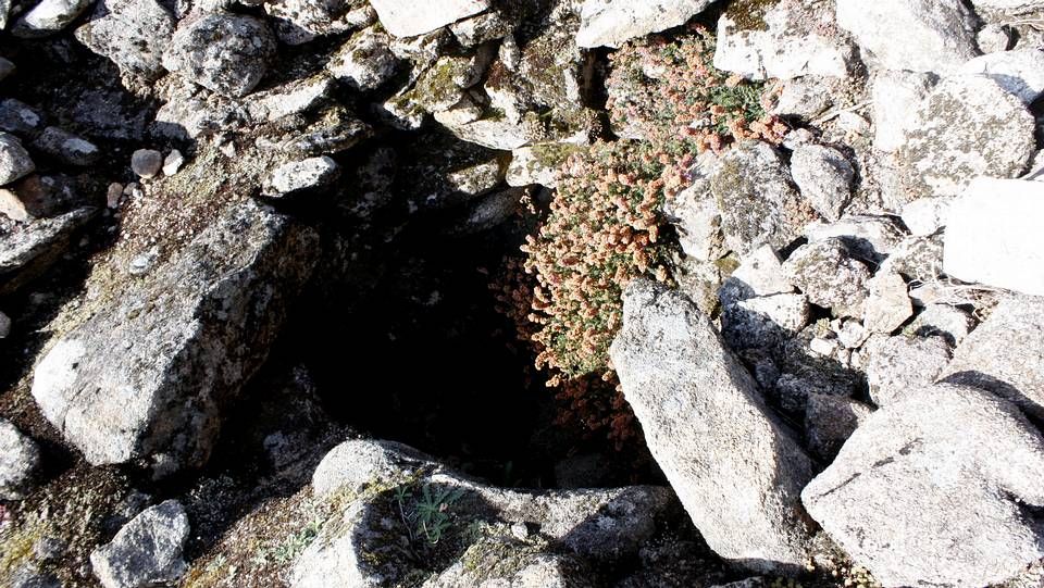Monte de O Pindo.Supuesto pozo en el castillo de San Xurxo, en O Pedrullo