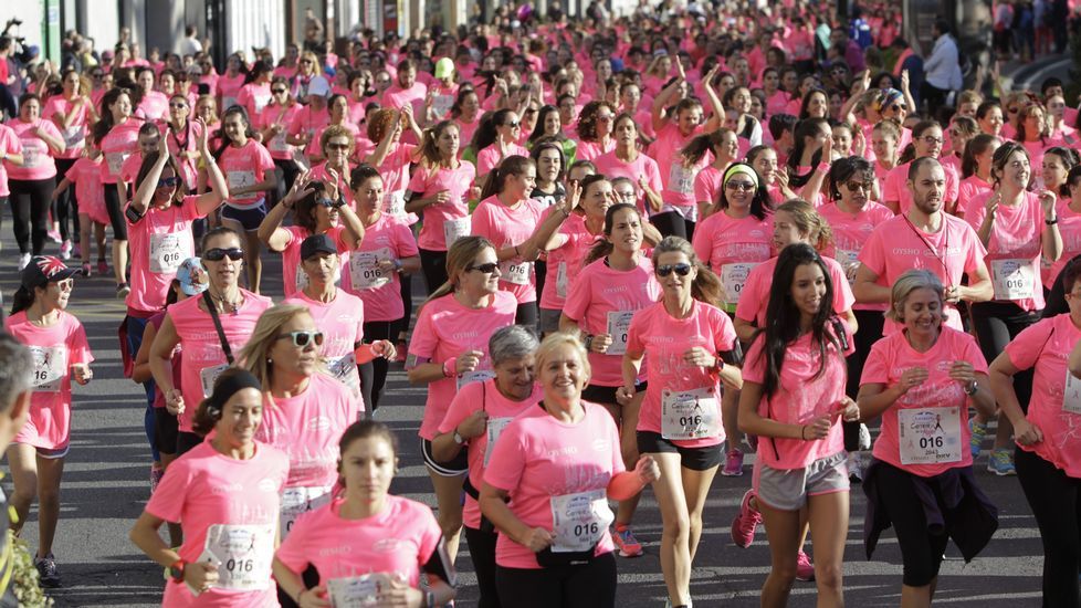 La boxeadora Marta Brañas, participante en la carrera de la mujer