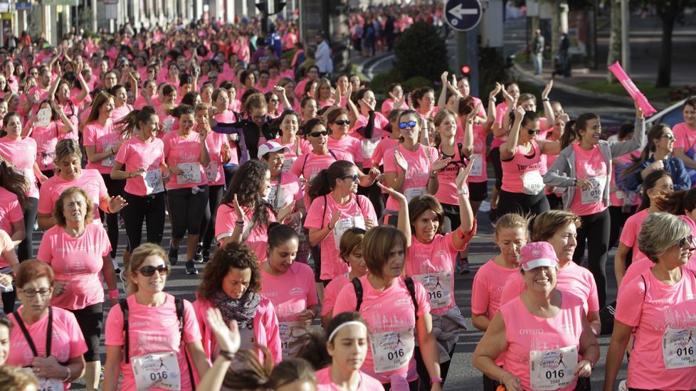 La boxeadora Marta Brañas, participante en la carrera de la mujer