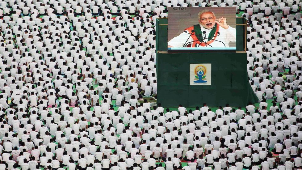 Día Internacional del Yoya en Nueva Delhi.
