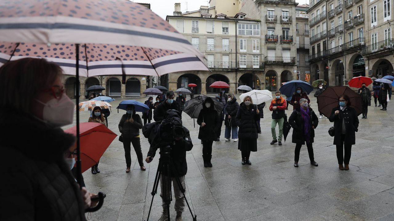 Concentración ante el Concello de Ourense