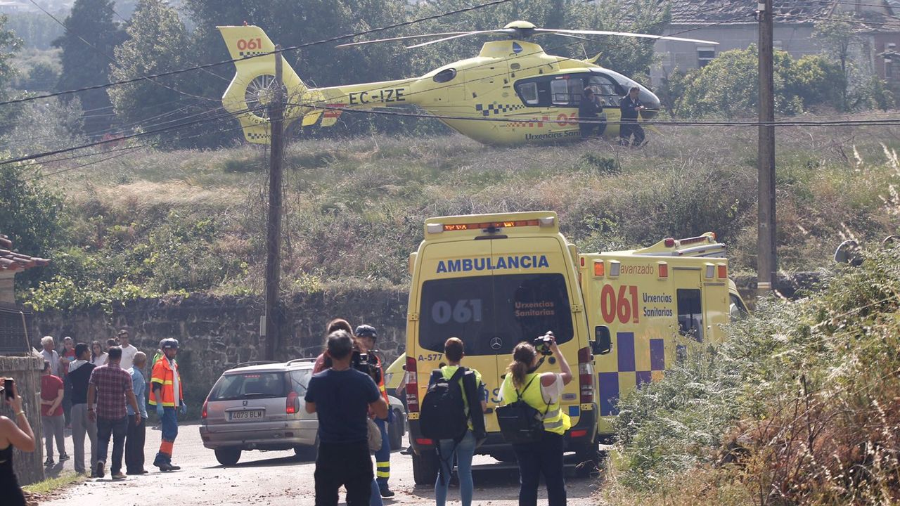 El diá después a la explosión mortal en Tui