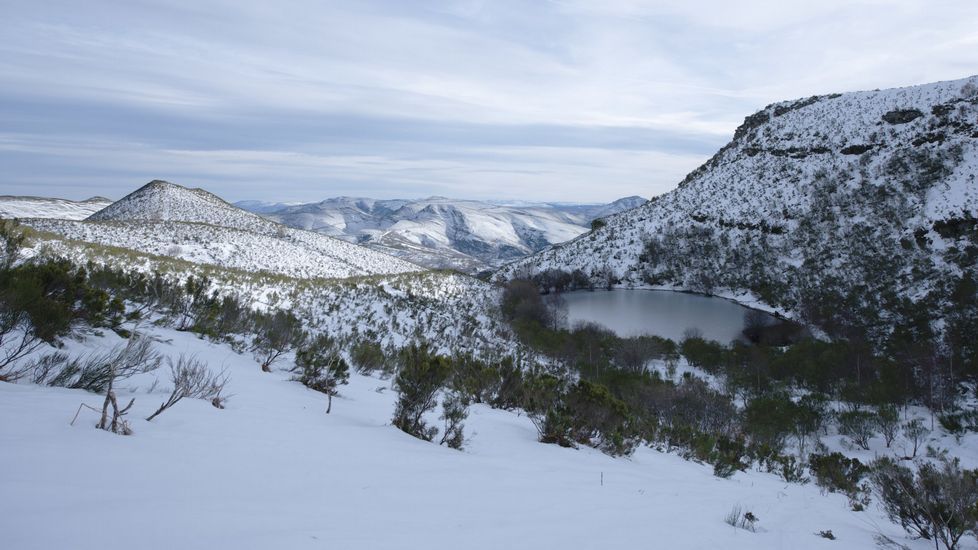 Aspecto de la laguna en pleno invierno, en una imagen del documental Tempo , realizado por Manuel Valcárcel