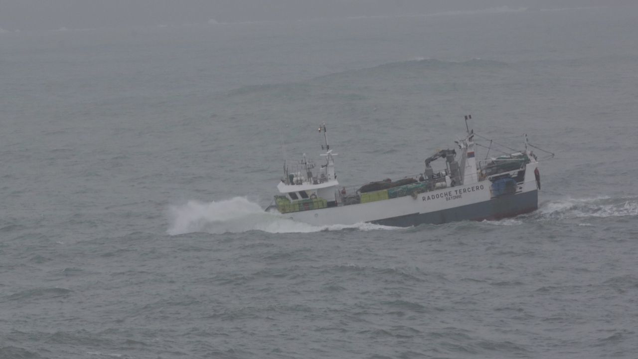 Los efectos del temporal en A Coruña esta mañana