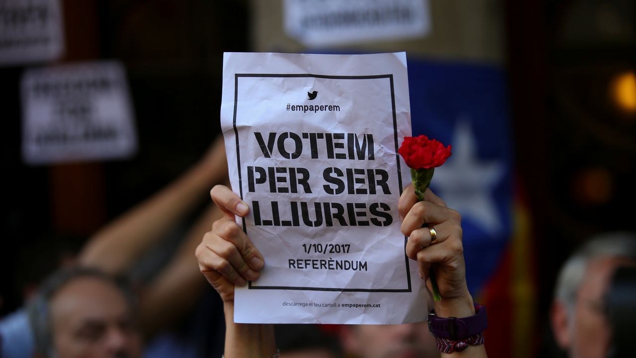.Protestas en las calles de Barcelona