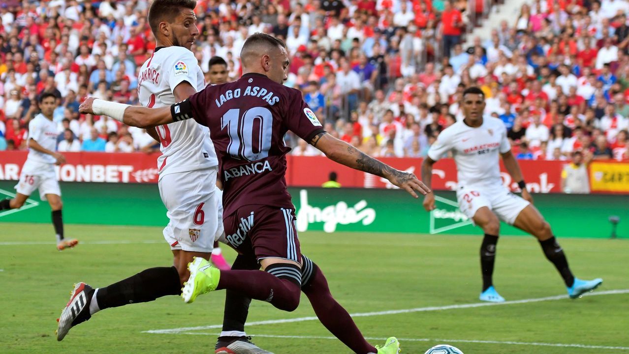 Sevilla-Celta en el Sánchez Pizjuán el 30 de agosto del 2019, tercer jornada (1/19)