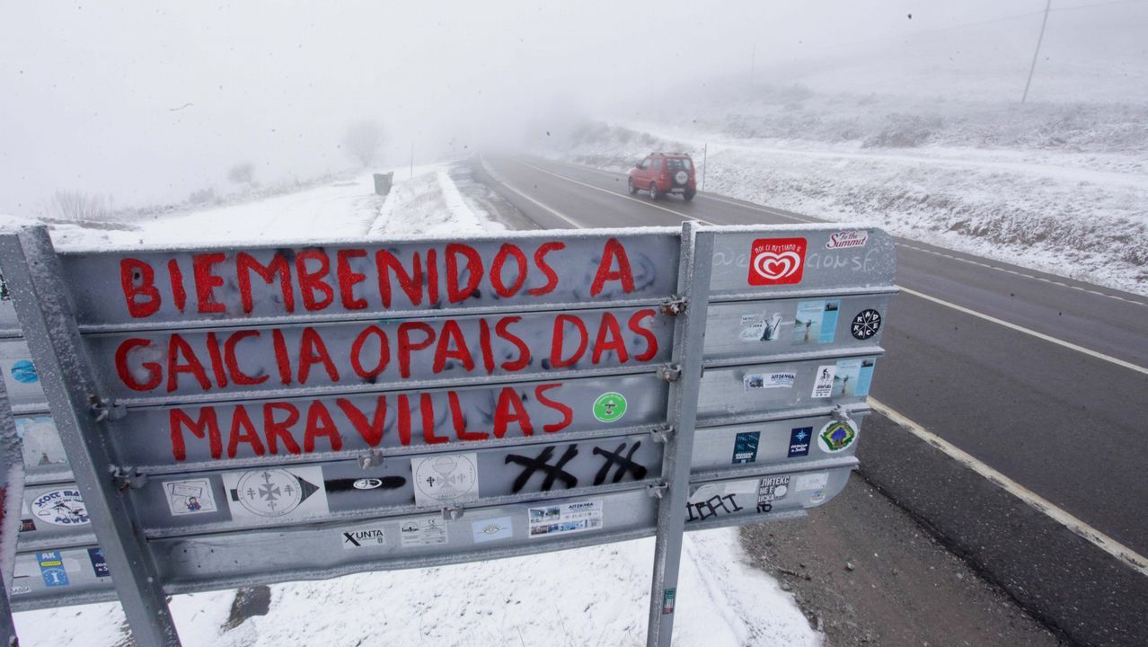Nieve en O Cebreiro