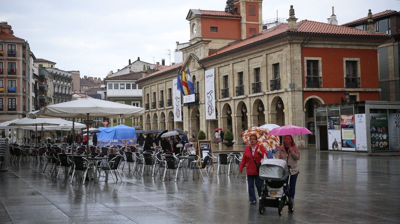 Plaza de Espa�a en Avil�s