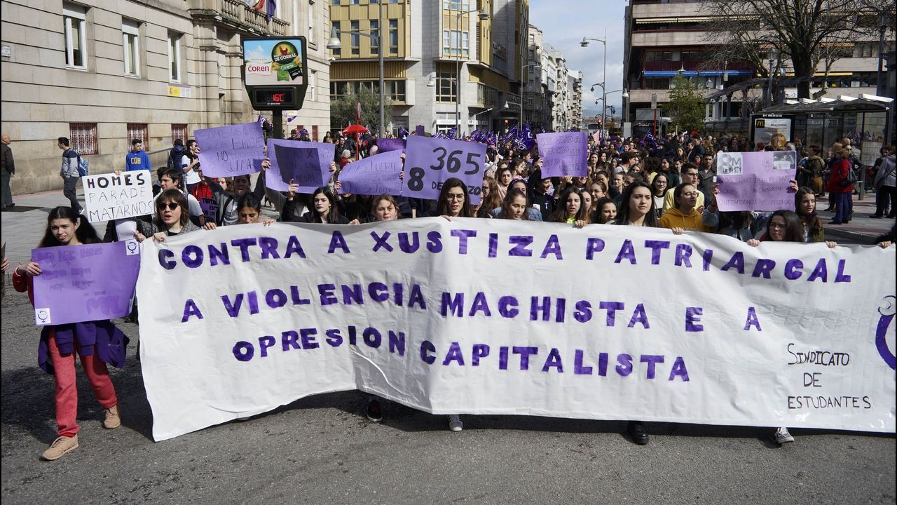 Las imágenes del 8M en Ourense