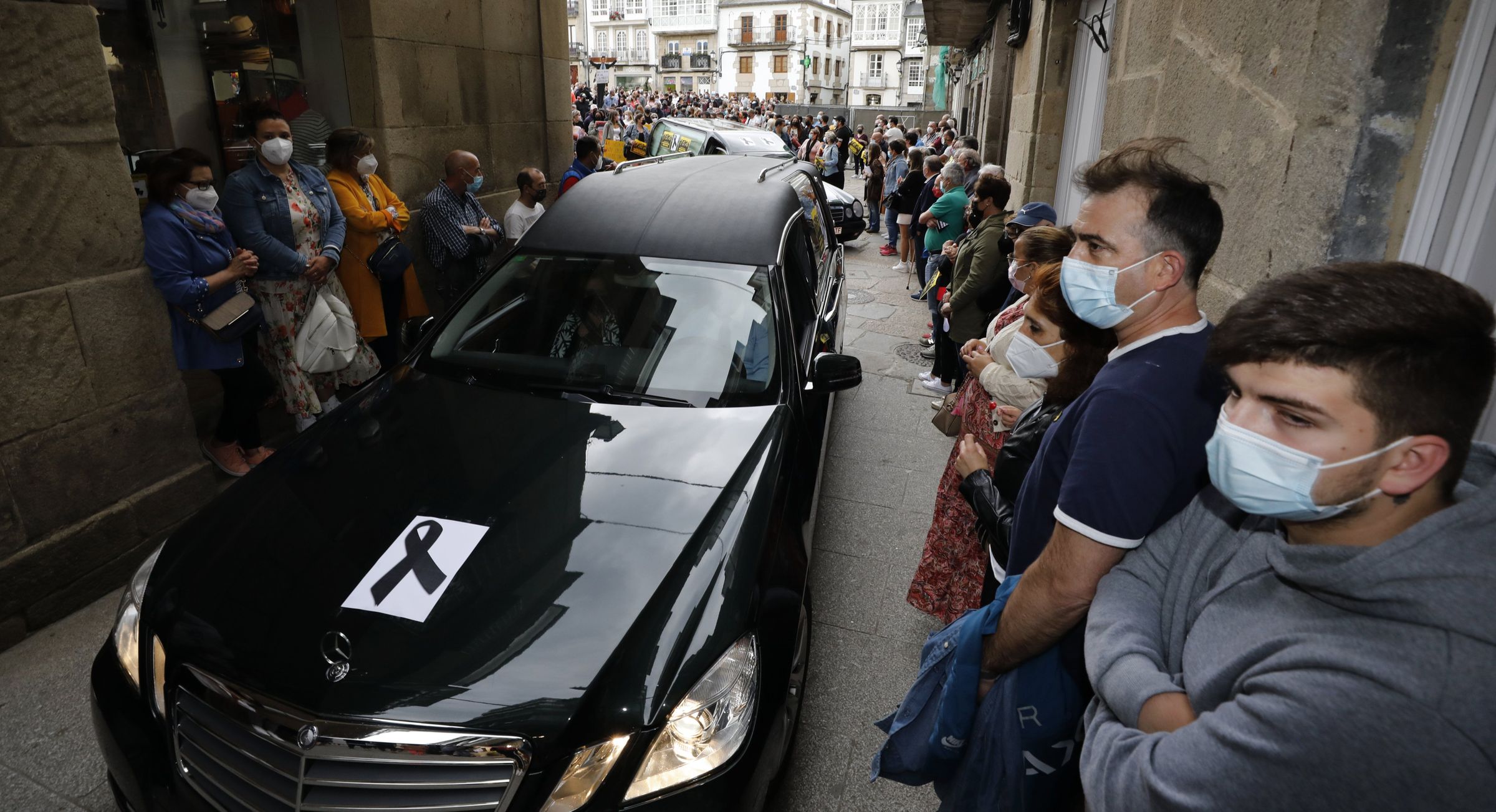 Protestas da hostalar�a de viveiro polos continuos peches a causa da pandemia. 1/06/2021