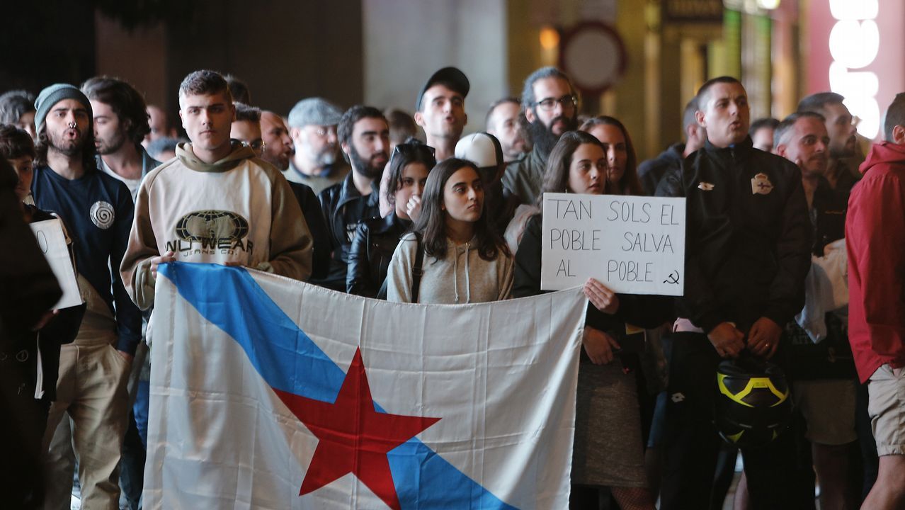 Concentración a favor de la independencia catalana