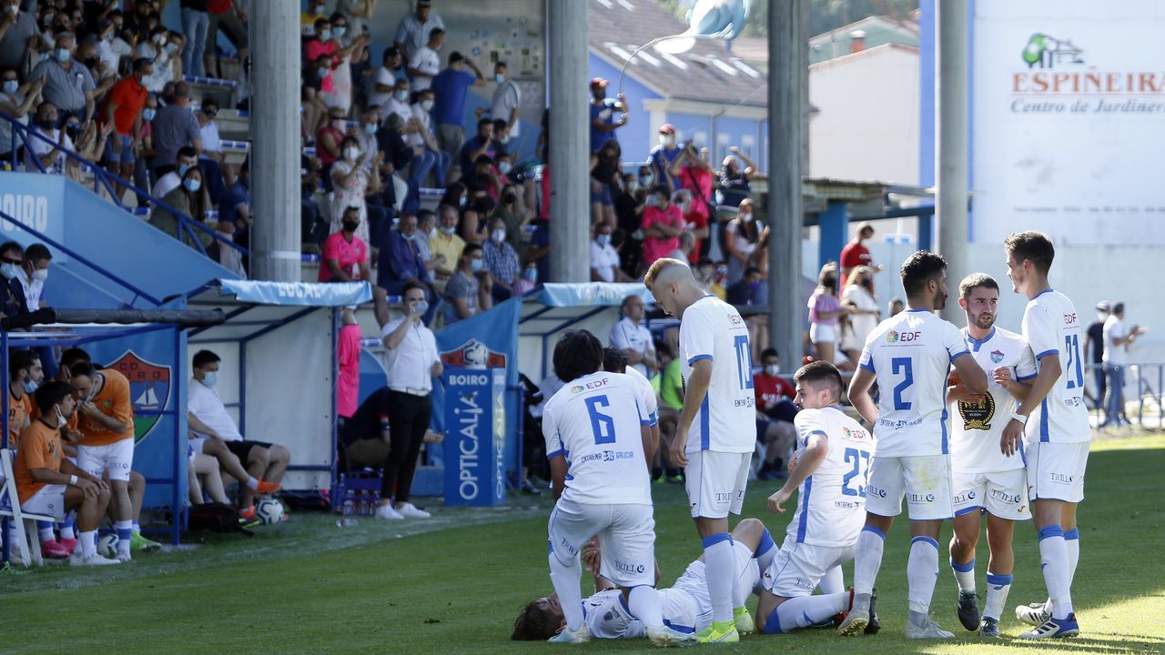 Partido entre el Boiro y el Lemos, de la fase de ascenso a Tercera
