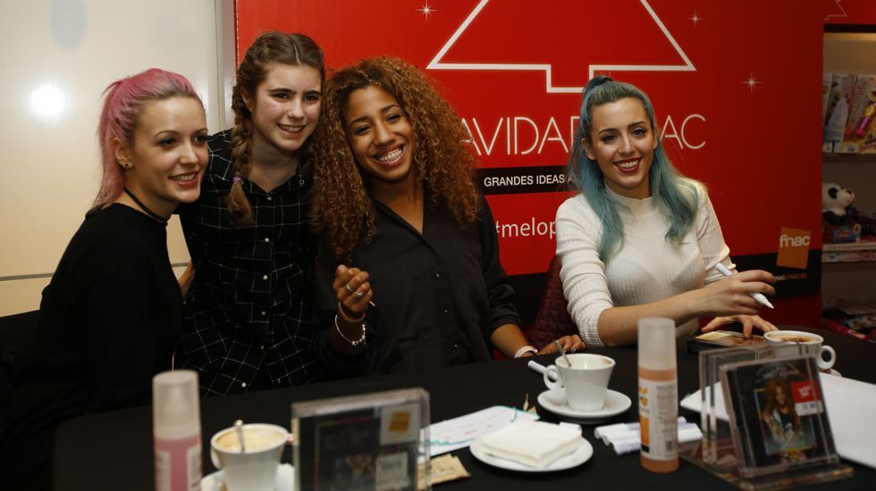 Firma de discos de Sweet California en la Fnac
