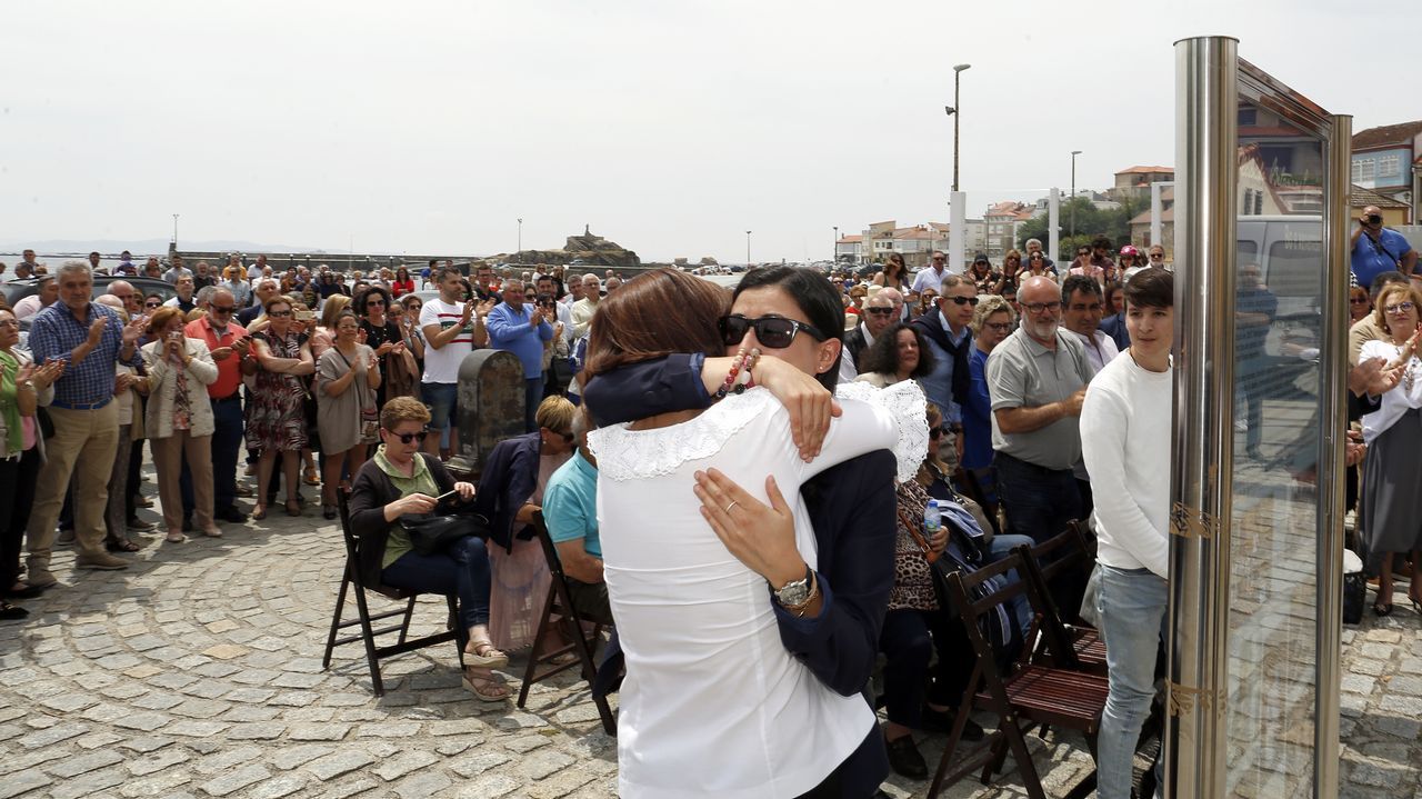 ACTO DEL HOMENAJE A PLACIDO BETANZOS EN EL QUE BAUTIZO´CON SU NOMBRE EL PASEO MARITIMO DE PALMEIRA