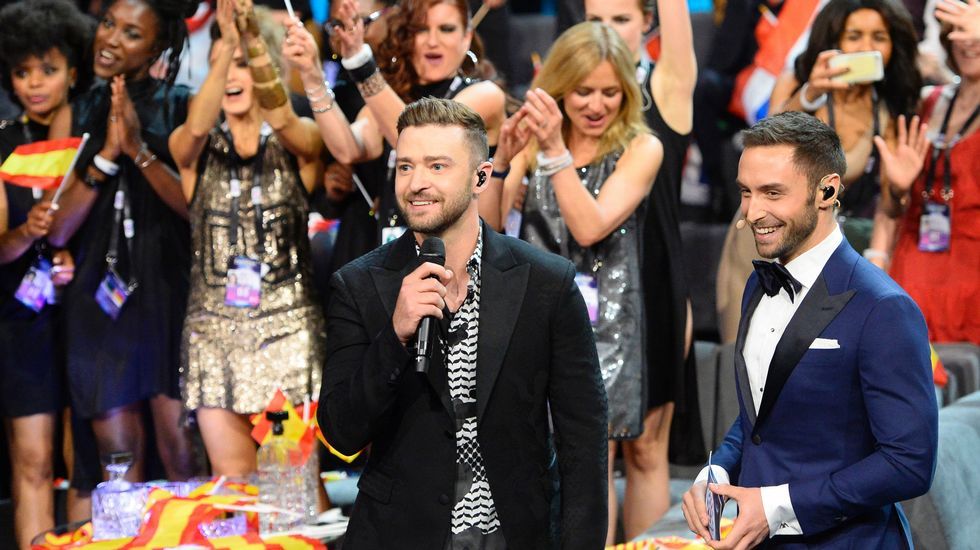 Justin Timberlake participó en la gala de Eurovisión.