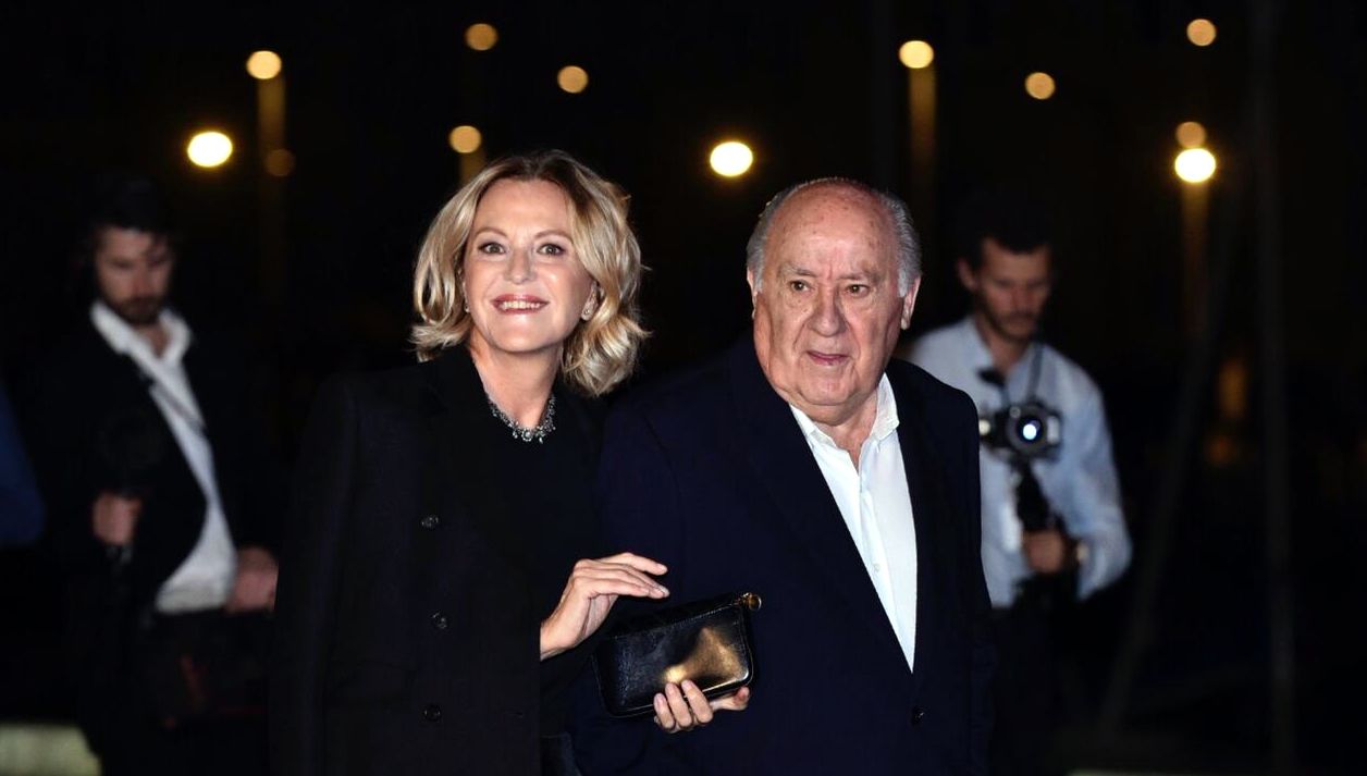 Amancio Ortega y su mujer, Flora Pérez Marcote