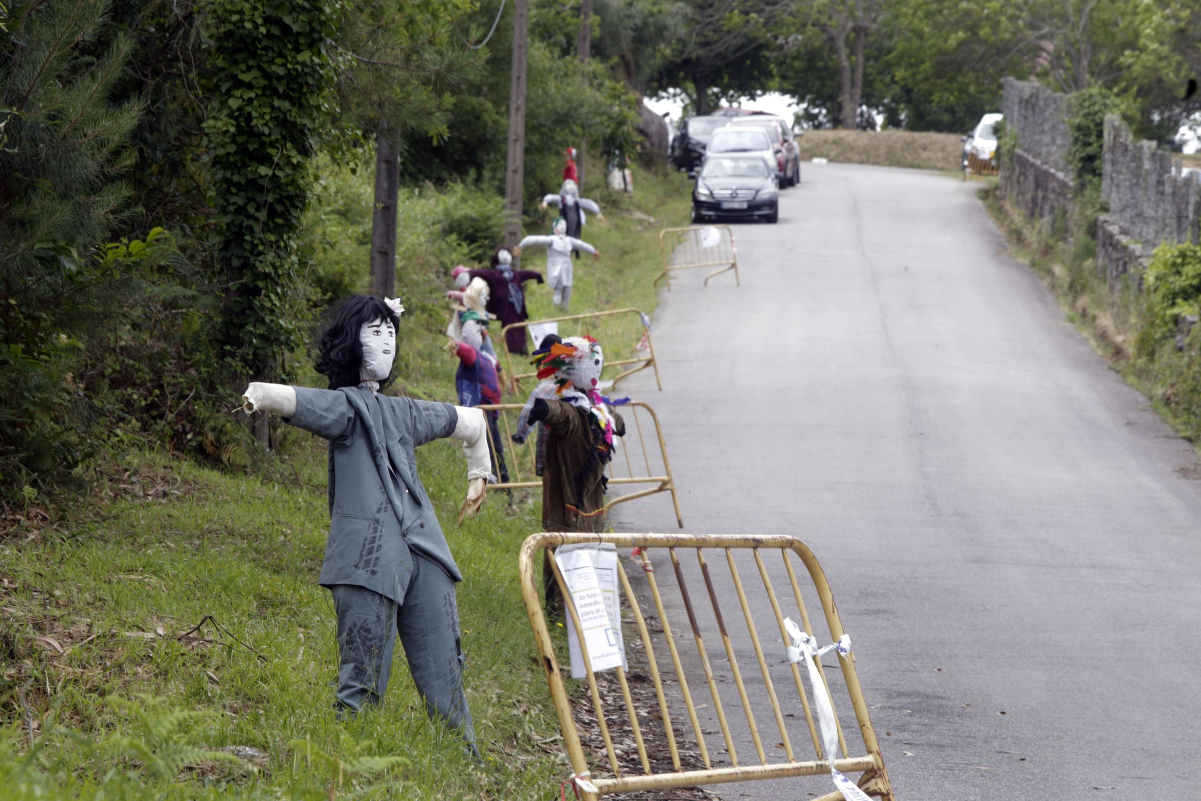 Concurso de espantallos na feira de oficios tradicionais en Bain (Vilanova de Arousa). 08/06/2024