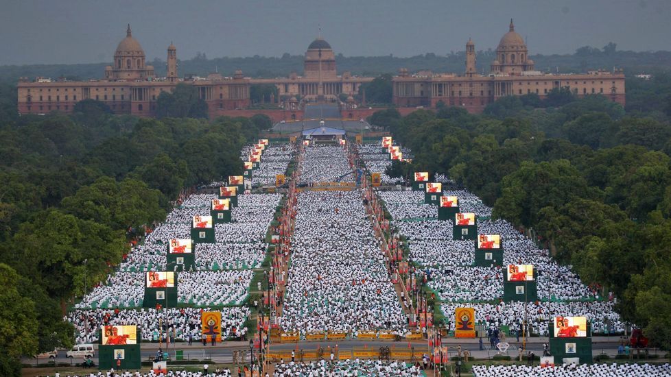Día Internacional del Yoya en Nueva Delhi.