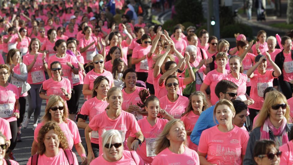 La boxeadora Marta Brañas, participante en la carrera de la mujer