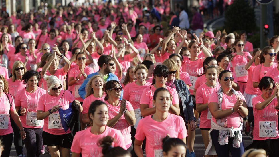 La boxeadora Marta Brañas, participante en la carrera de la mujer