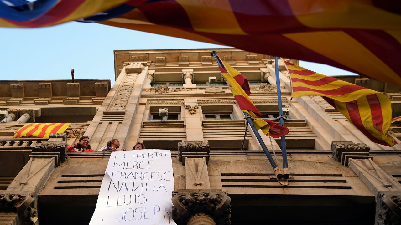.Protestas en las calles de Barcelona