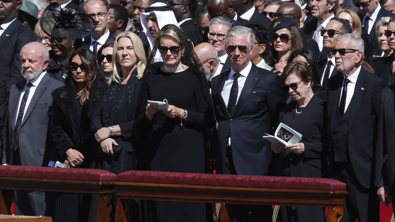 Los reyes de B�lgica, Matilde y Felipe