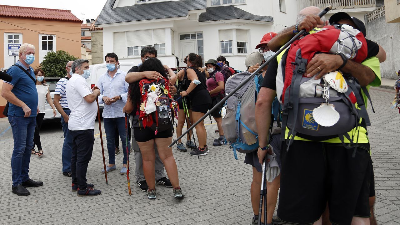 conmemoracion da chegada dos primeiros peregrinos polo camiño a orixe. os alcaldes recorrerán o ultimo tramo, desde o porto ata a igrexa en Corrubedo