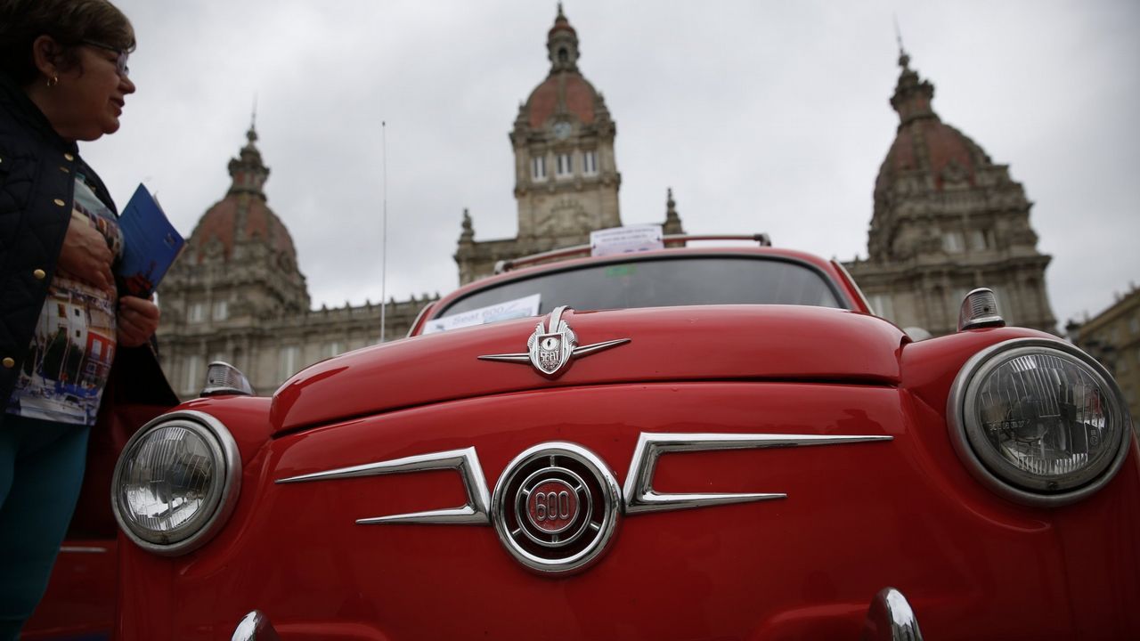 Concentración de SEAT 600 en A Coruña en el 2016.