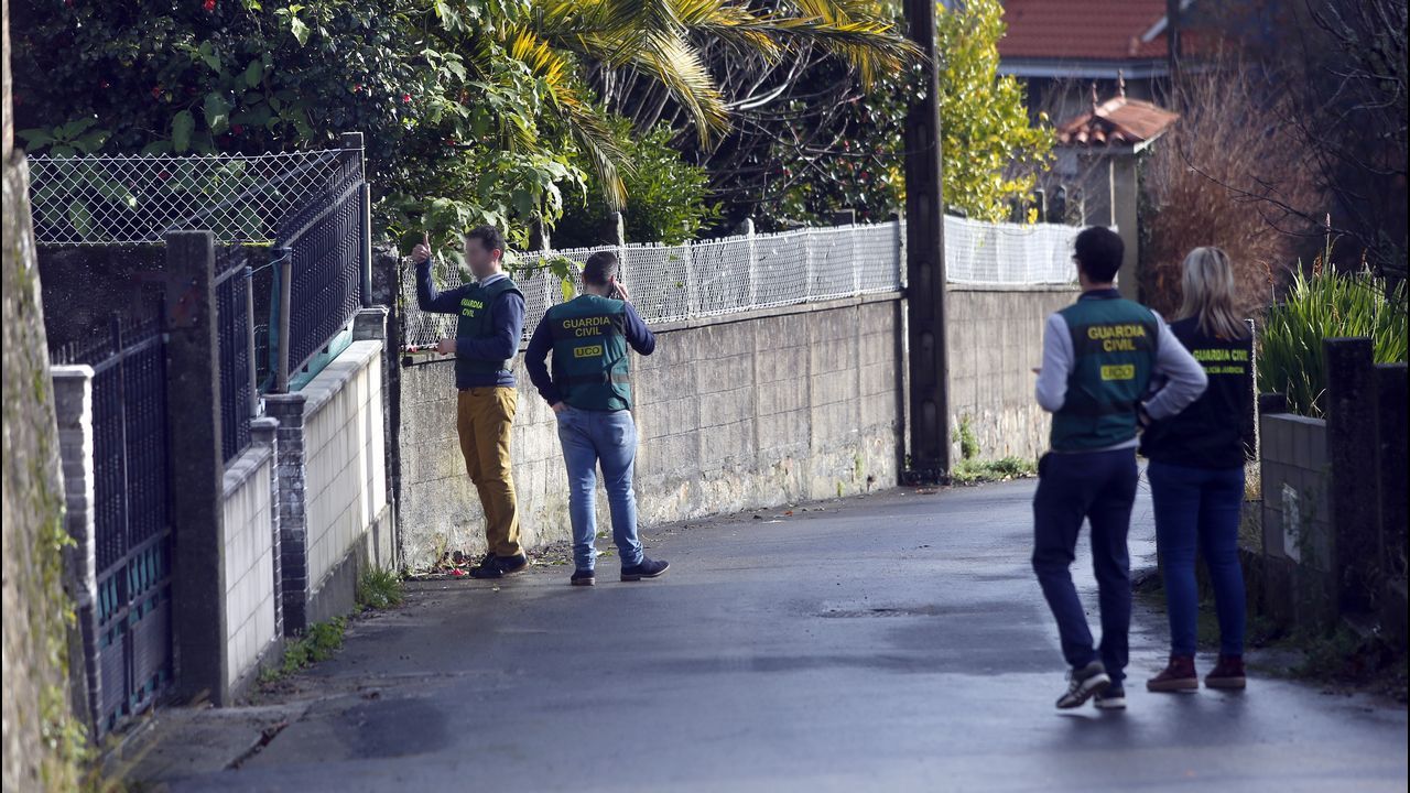 Registro en la casa de Taragoña del detenido por la desaparición de Diana Quer