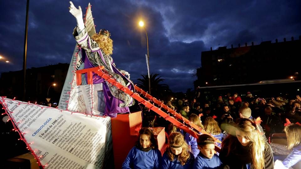 Vista de la cabalgata de A Coruña