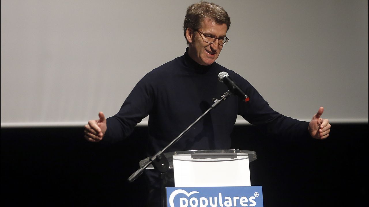 MITIN PP ALBERTO NUÑEZ FEIJOO EN POBRA Y RIBEIRA