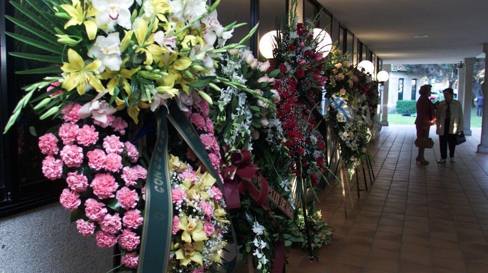 O día do seu enterro no tanatorio de Pereiró