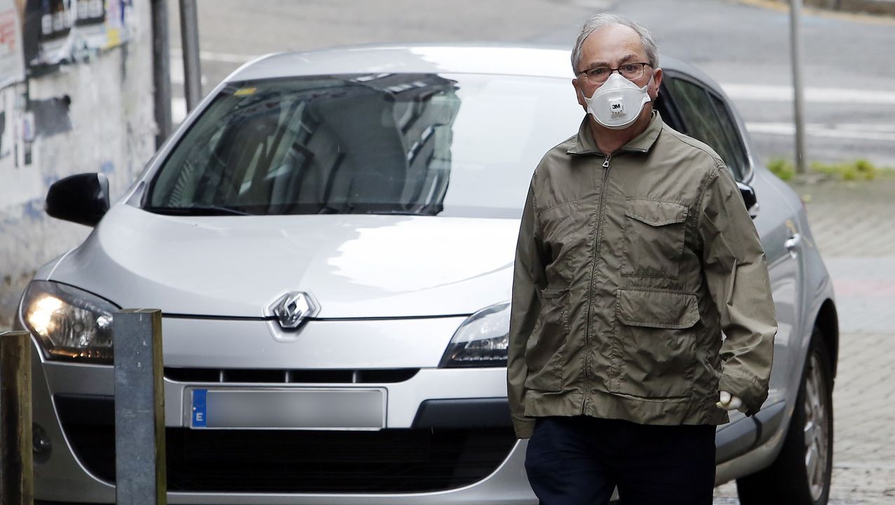 Uso de mascarillas por las calles de Pontevedra