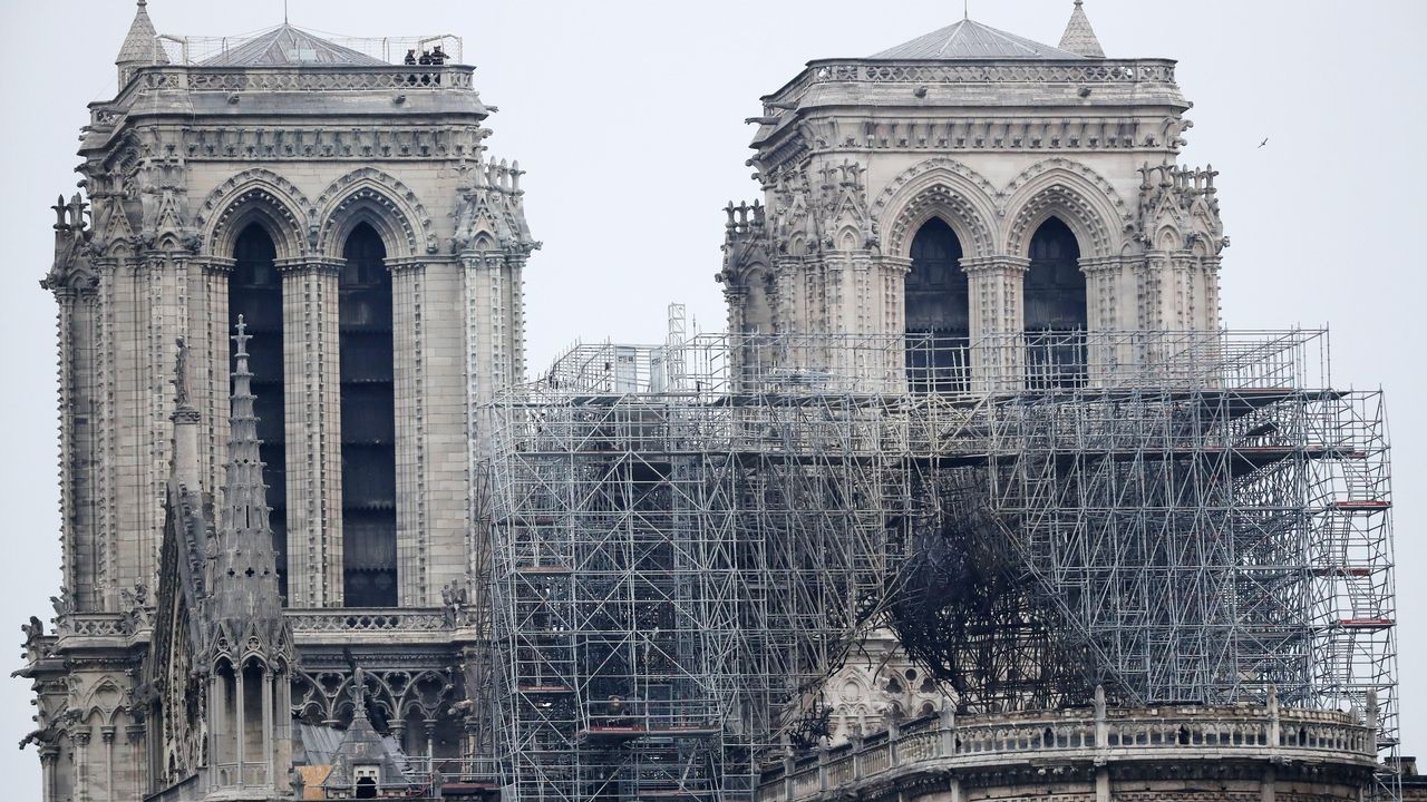 La Catedral de Notre Dame, esta mañana