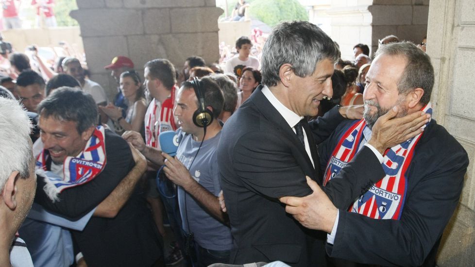Junto a Quique Setién, en el ascenso del CD Lugo.