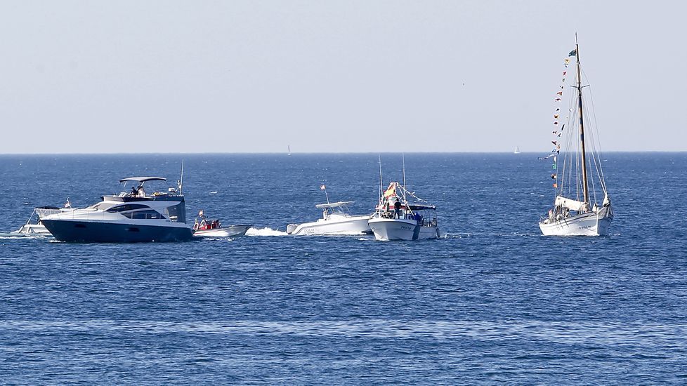 Procesión marítima de la Virgen del Carmen en Sanxenxo