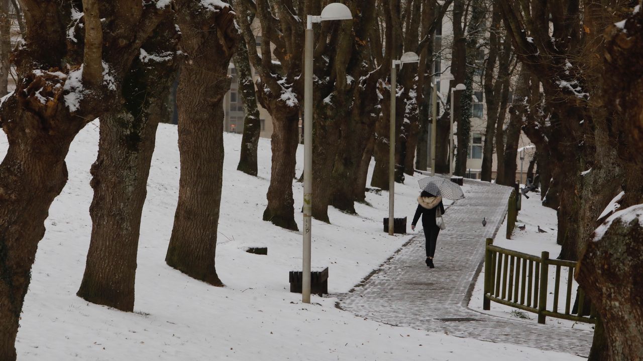 Lugo amanece nevado