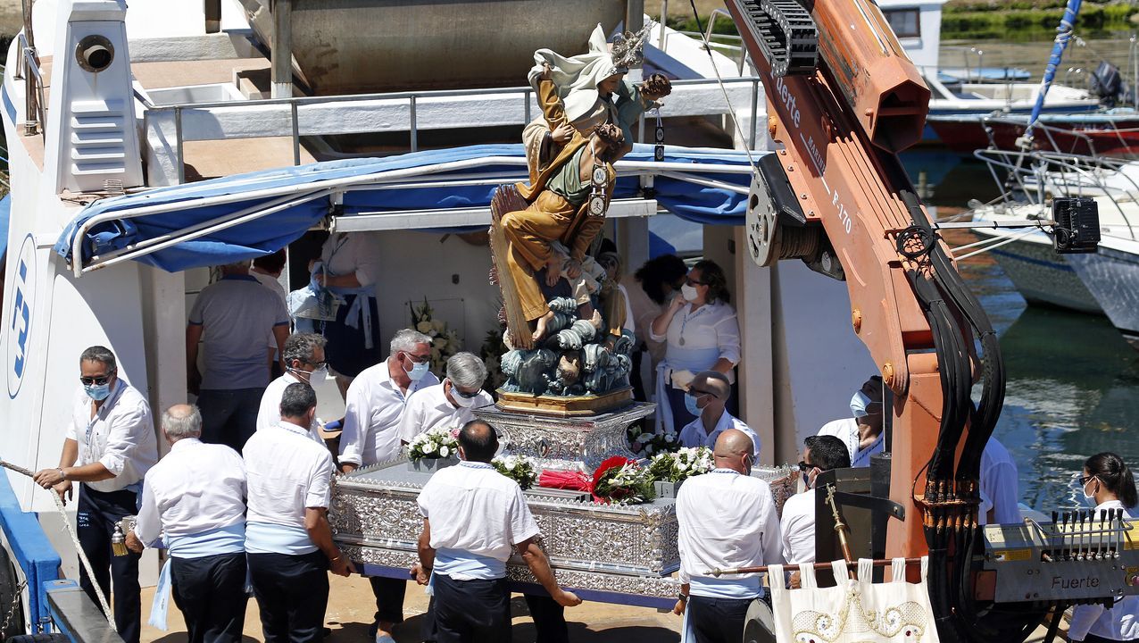Procesión del Carmen en Lampón 2020