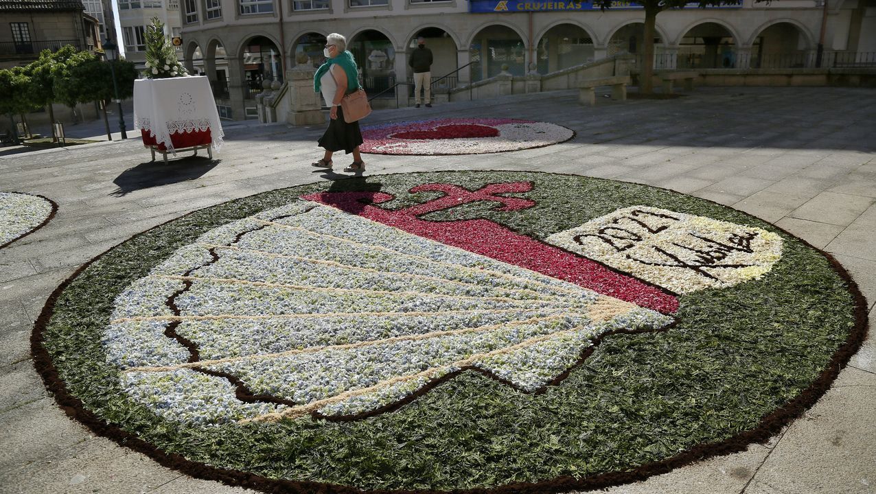 Alfombras florales en Ribeira