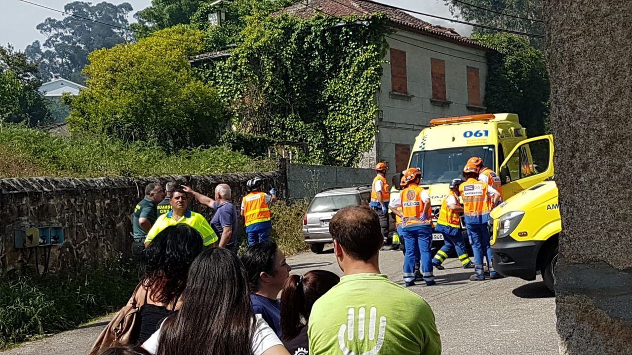 El diá después a la explosión mortal en Tui