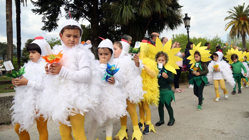 Proyecto Voz Natura del Colegio Jaime Balmes celebrando el día da terra