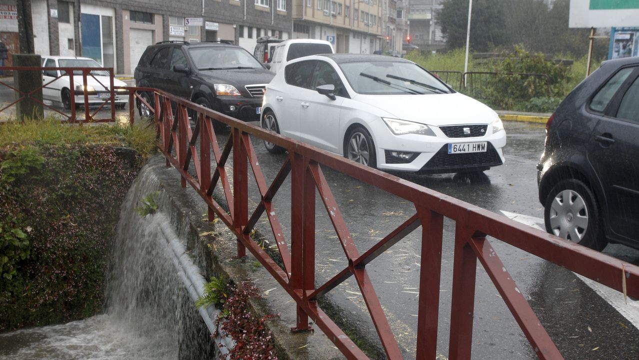 .El temporal en Vilagarcía
