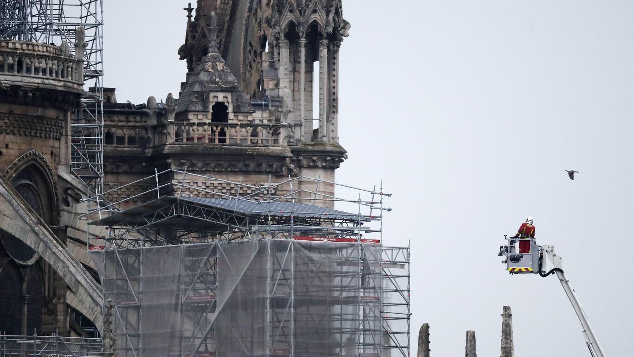 La Catedral de Notre Dame, esta mañana